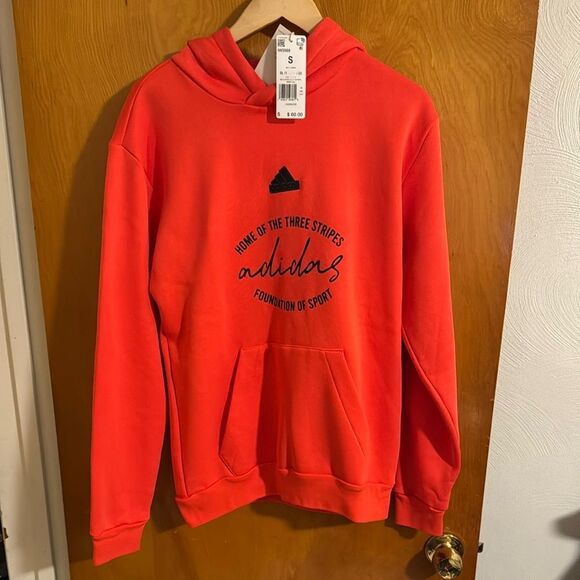 Adidas Hoodie Mens Small Red - Picture 1 of 3
